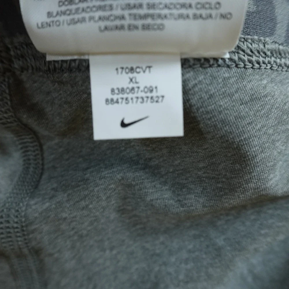 Nike Pro Leggings Mens XL Gray Dri Fit Compression Athletic Workout Gym Pants